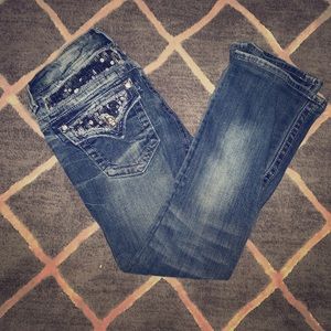 Miss me jeans bling boot cut 26